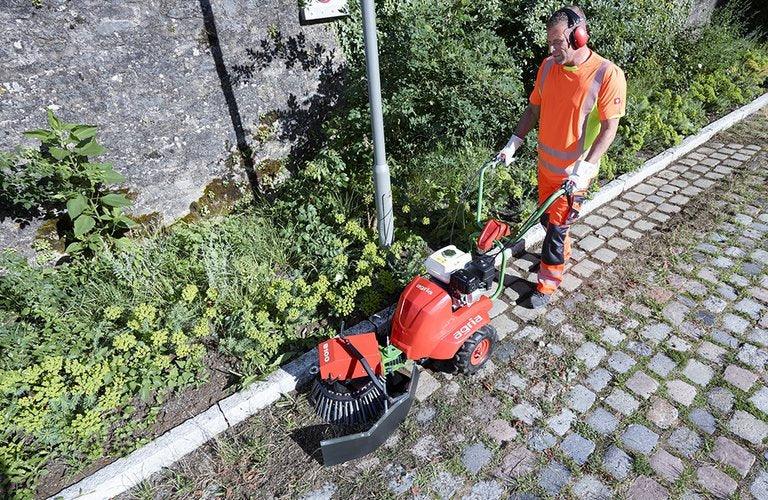 Agria Wildkrautbürste 8100 - ohne Bereifung und Lenker-Bürstenverstellung