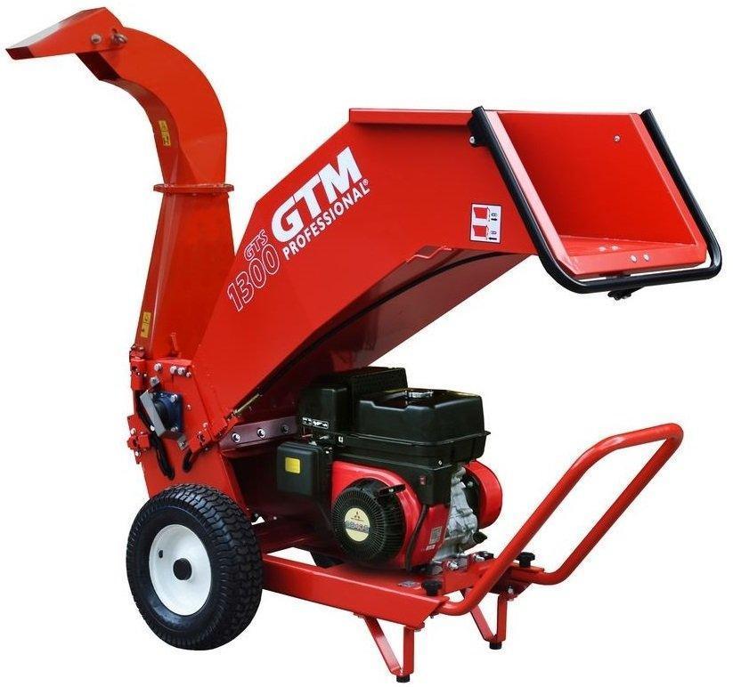 GTM Professional Benzin-Häcksler GTS1300CMTO - mit drehbarem Auswurf