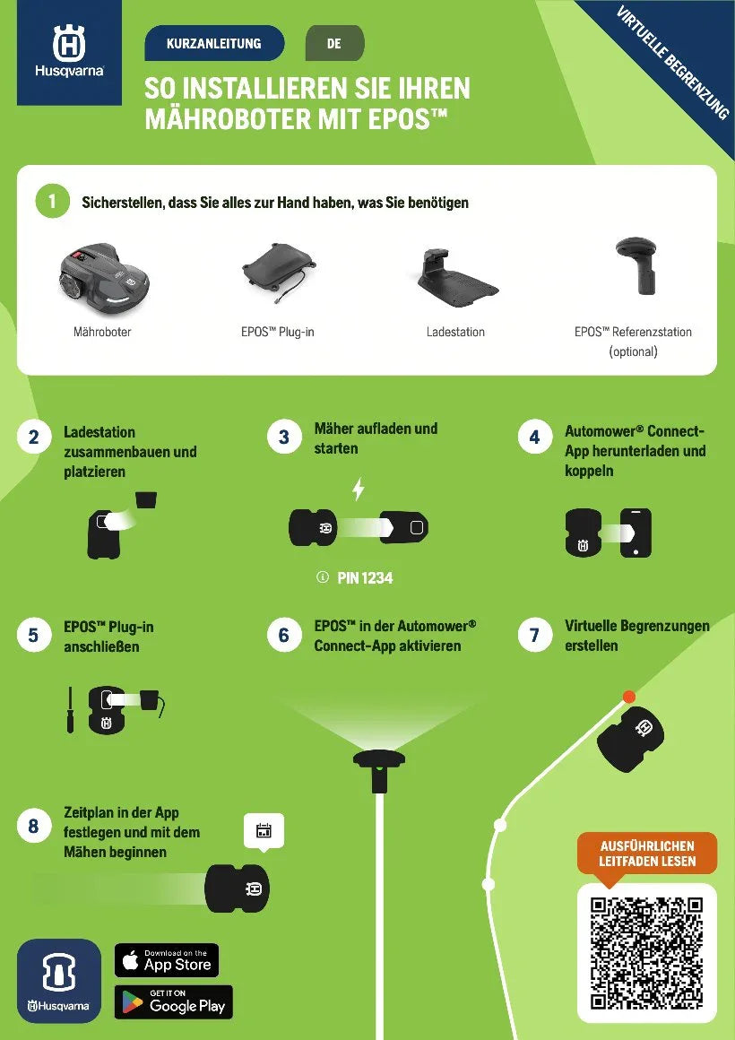 Husqvarna Automower 320 NERA - kabelloser Betrieb mit Zubehör möglich