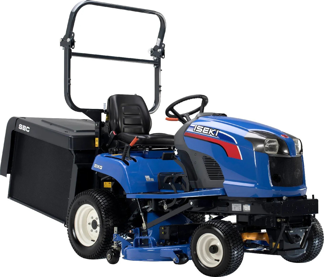 Iseki Diesel-Rasentraktor mit Aufnahme SXG 327 mit SCMB48 und SBC590