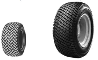 Iseki Rasenräder breit vorn 20 x 10.00 - 10, hinten 29 x 12.50 - 15