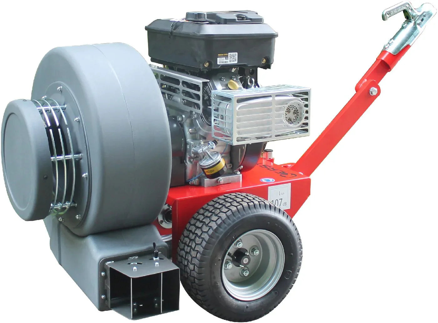 Kersten Angehängtes Laubblasgerät auf Fahrgestell Vento Max S1434 - auf Fahrgestell mit Kugelkopf Anhängung