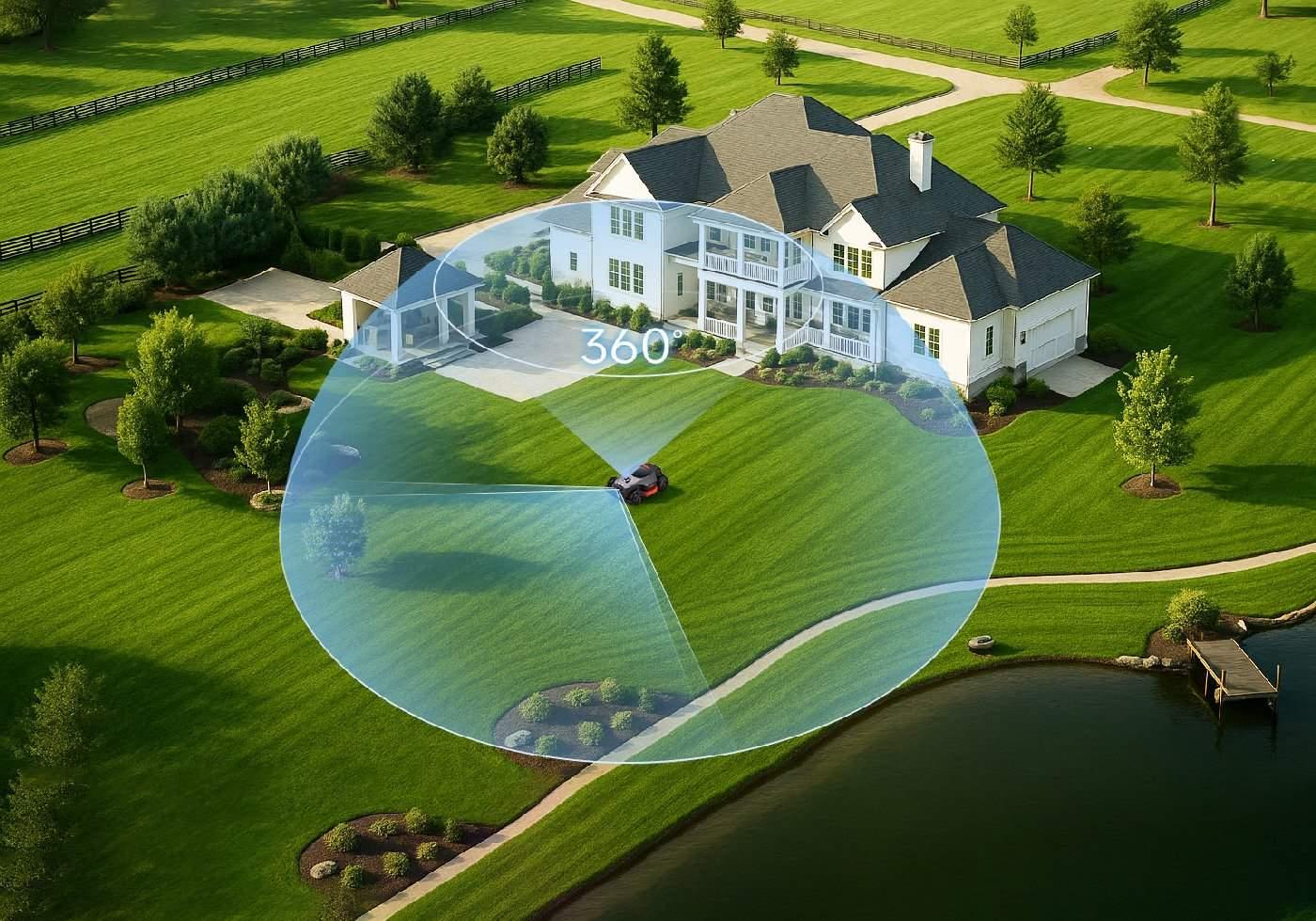 Nexlawn Mähroboter ohne Begrenzungskabel Vidar 3000 AWD - für sehr große Rasenflächen