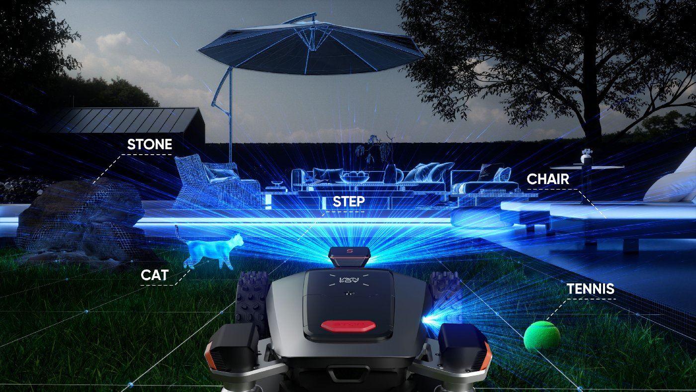 Sunseeker kabelloser Mähroboter X9 für Sportplätze und Großflächen (mit Allrad)