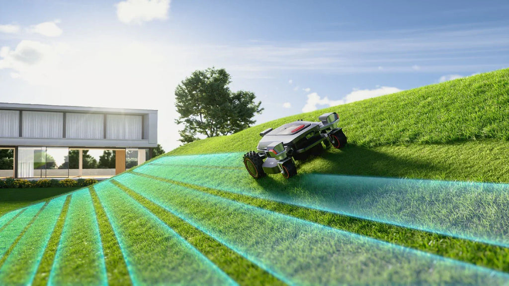 Sunseeker kabelloser Mähroboter X9 für Sportplätze und Großflächen (mit Allrad)