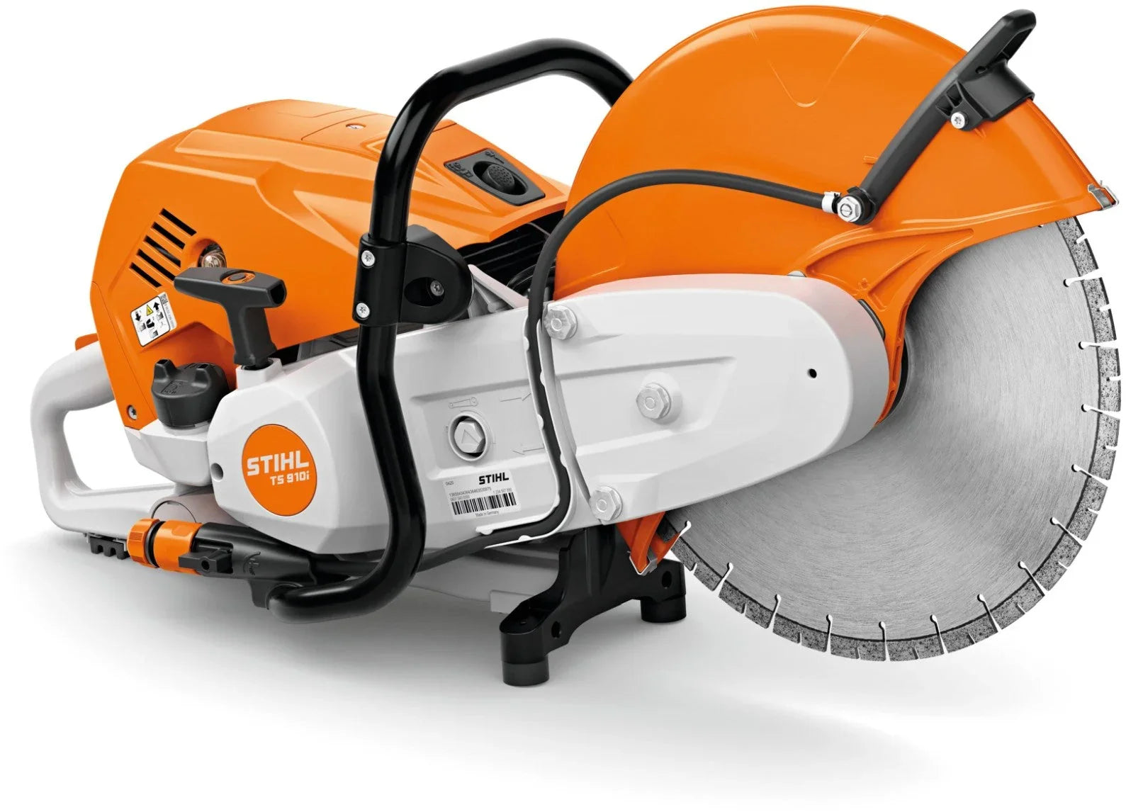 STIHL Benzin-Trennschleifer TS 910i mit 350 mm Kunstharz-Trennscheibe für Baustahl
