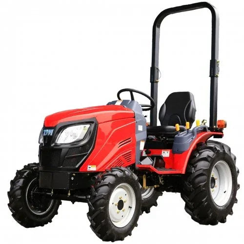 Tym Allrad-Kompakttraktor T255 mit Rasenbereifung, 153cm Zwischenachsmähwerk und Frontlader