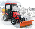 Tym Allrad-Kompakttraktor T25 HST mit Winterpaket Kabine, Schneeschild + Streuer